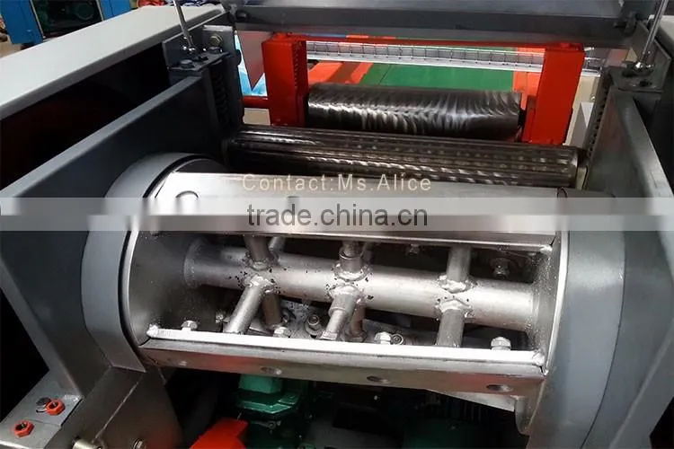 automatic waste rags glass fibre polyster yarn leather cutting machine