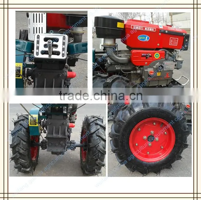 standard 15hp 2wd Diesel Engine mini walking tractor