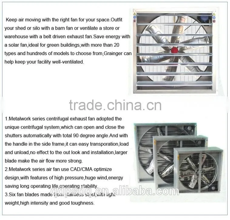 Ventilation Fan for Livestock Farm with CE Certification