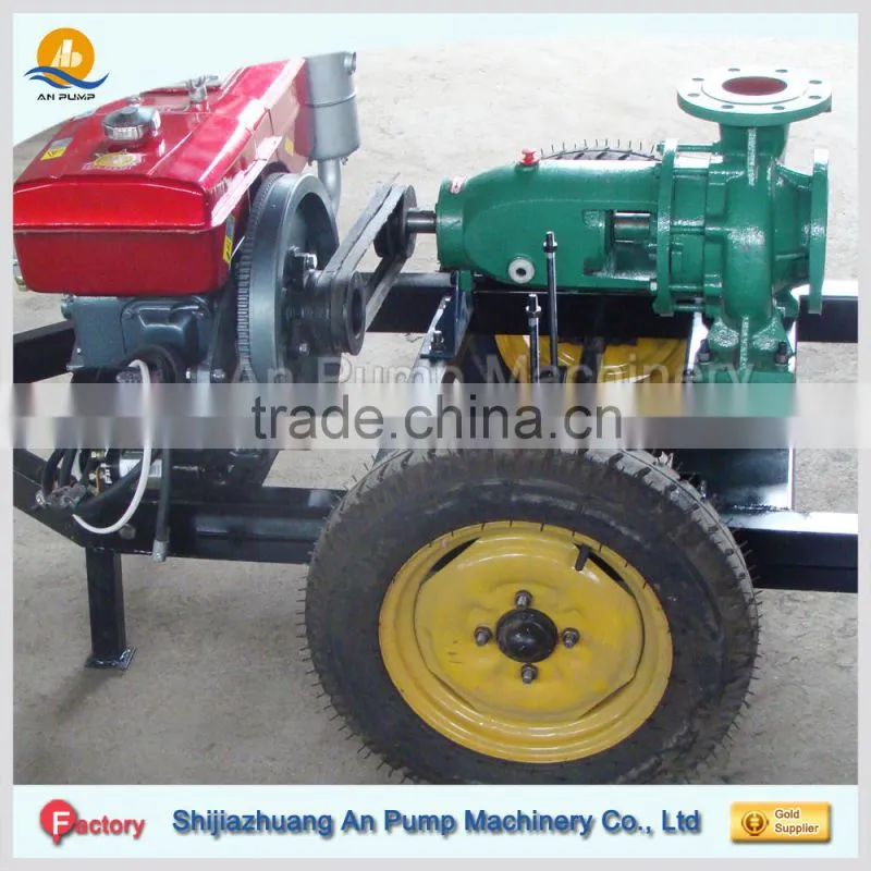Horizontal flooded drainage surface water pump