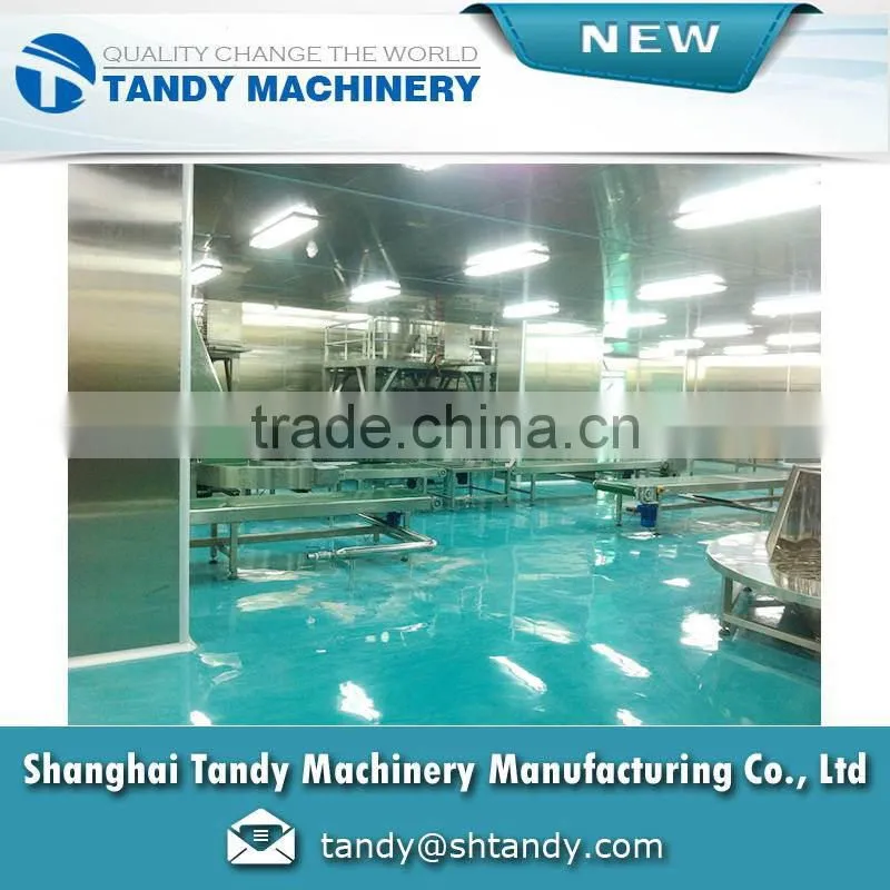 high quality rubber belt conveyor for sea food packaging line