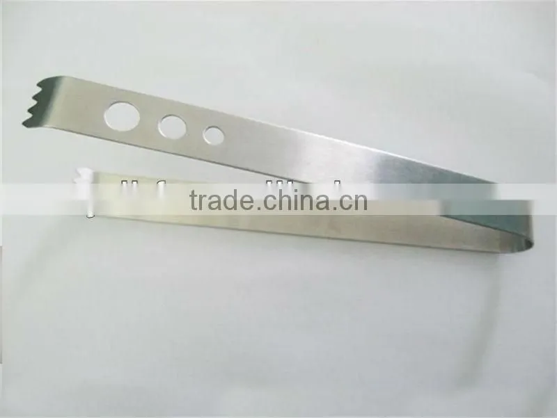 HF 269 stainless steel tongs for fish, metal kitchen tongs