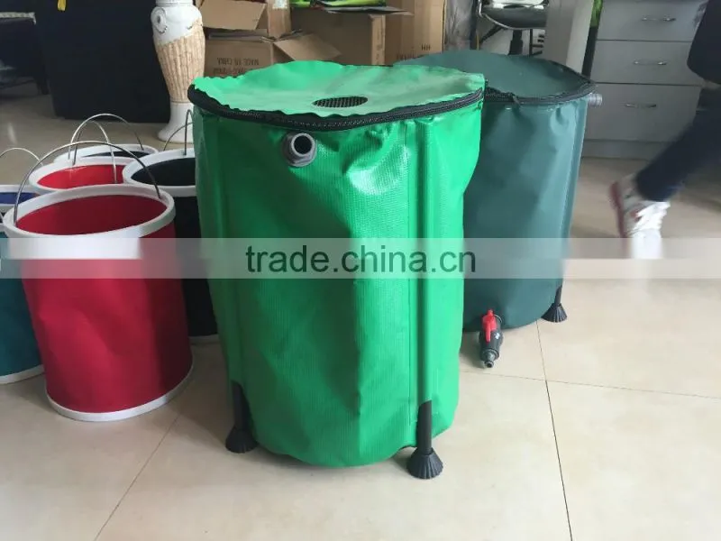 Hydroponic reservior pvc garden rain barrel/water butt