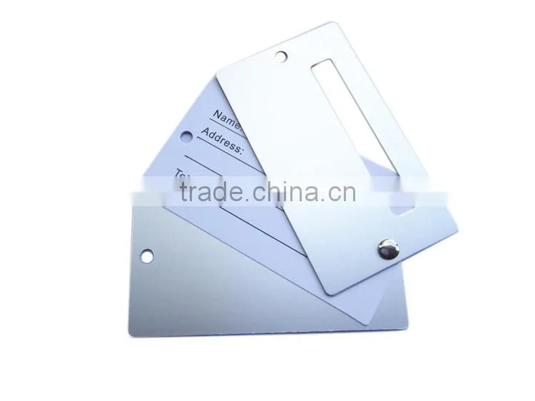Business Card Size Metal Luggage Tag