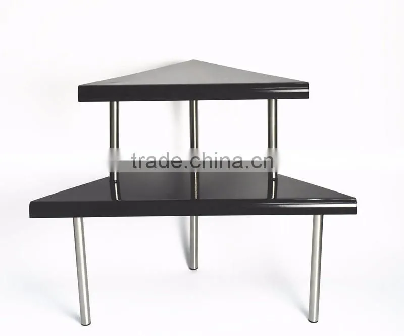 2 Tiers Rectangle Metal Sauce Bottle Storage Kitchen Shelf