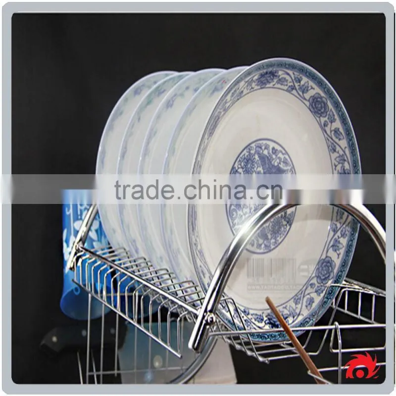 2 Tiers Cup Drying Holder Organizer Drainer Dryer Tray Cutlery Dishes rack