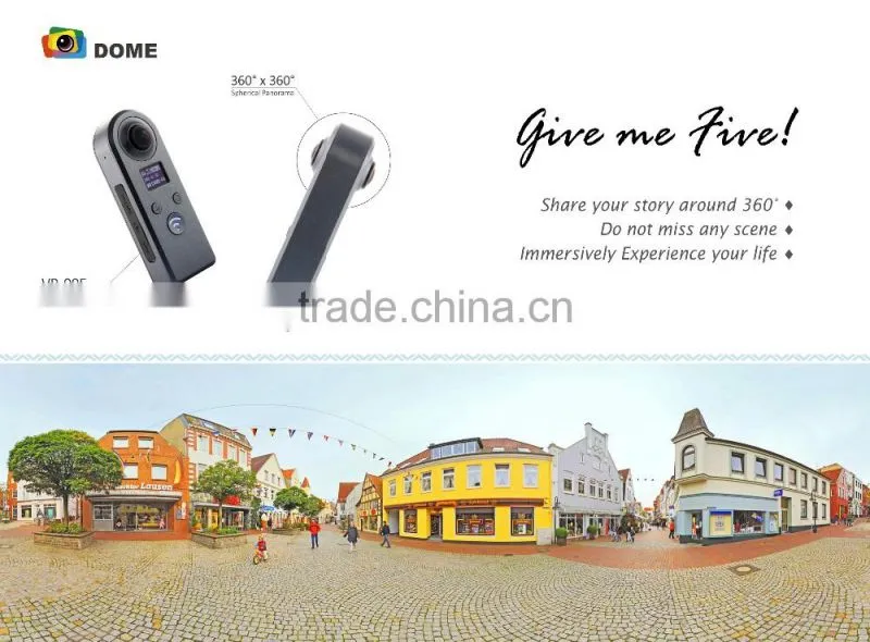 2017 trending products two Lens 720 Ultra HD VR wifi digital sport action camera vr 360