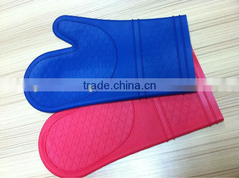 Silicone Cooking Oven Gloves with Quilted Liner Heat Resistant Grill Mitt BBQ