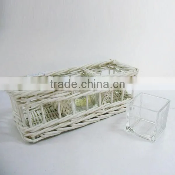mini single flower glass vase