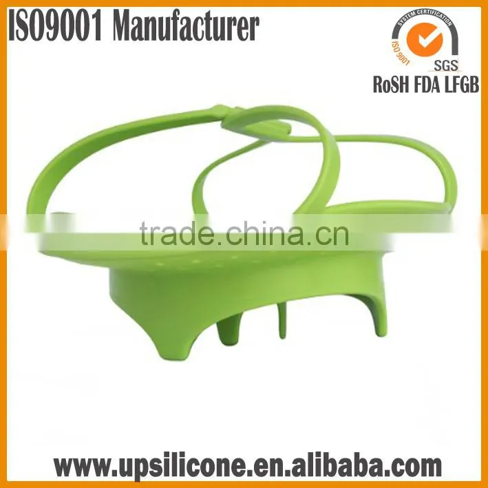high quality silicone drain basket silicone steamer basket