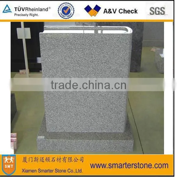 American Style Book Shaped Granite & Marble Monument / Tombstone