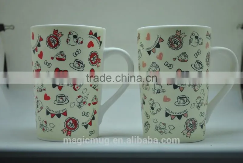 11oz unique gift ceramic magic mug with customized design