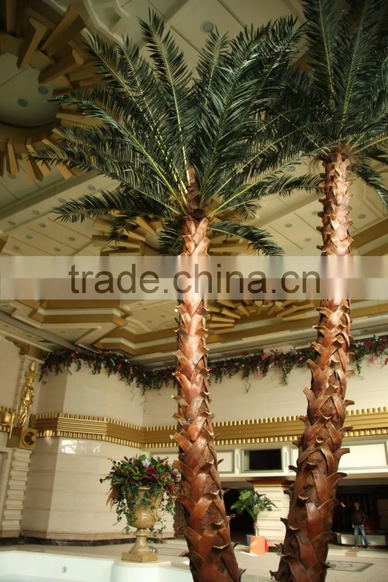 Miniature Plastic Ornamental Palm Tree Fiber Artificial Plants