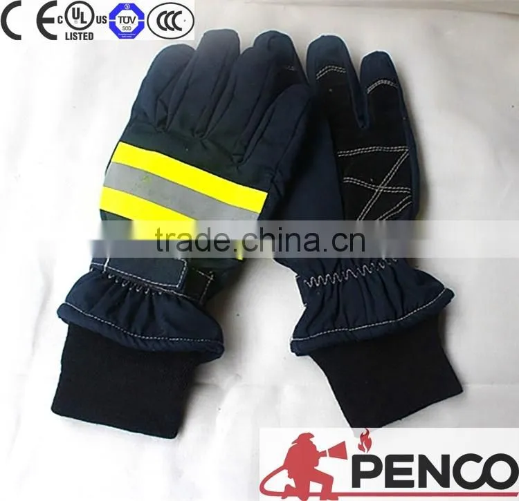 fire retardant gloves 3m retardant cowhide palmaramid elastic cuff better grasping waterproof breathebale heat resistant