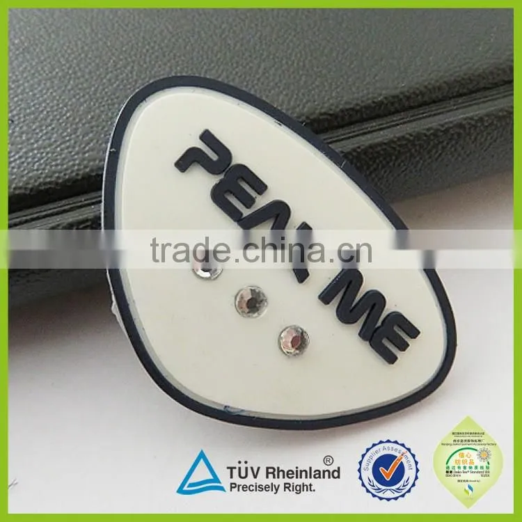 Nanjing Jiamei Factory micro-injected pvc label sew in clothing labels cheap