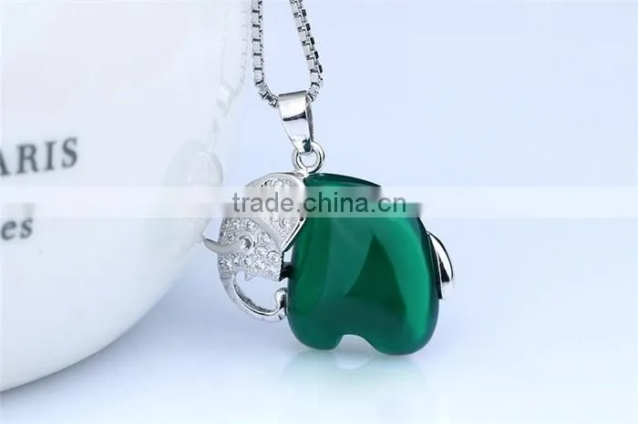 Elephant Necklace 925 Sterling Silver Lucky Elepant Charm Jewelry
