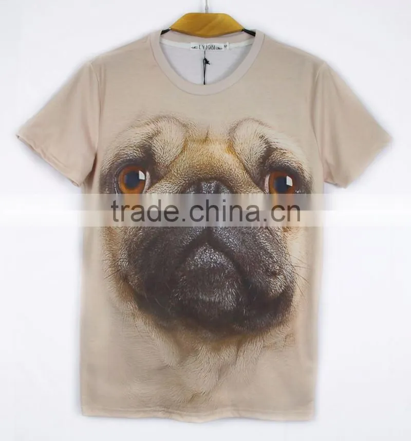 full over 3d printing high quality short sleeve summer t-shirt