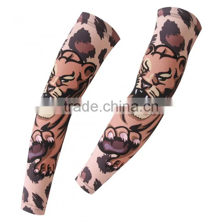Sport Arm Sleeves UV Sun Protect Anti-slip Basketball Armband Tattoo Cover