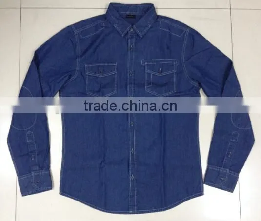 mens denim shirt with simple design 16