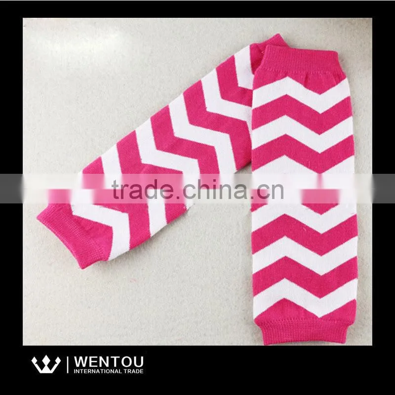 Personalized Cotton Baby Socks Chevron Leg Warmer For Children