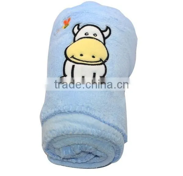 2016 lastest China Wholesale animal Embroidered baby blanket