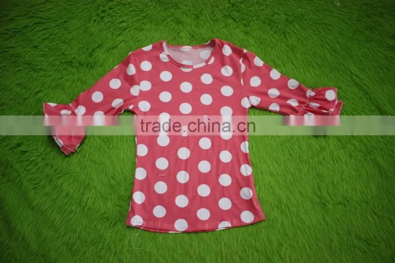 bokun factory custom made women clothing polka dots pattern blouse mom and me summer shirts