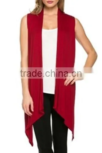 Fashion Plain Women Summer Vest sleeveless jacket for ladies 2017