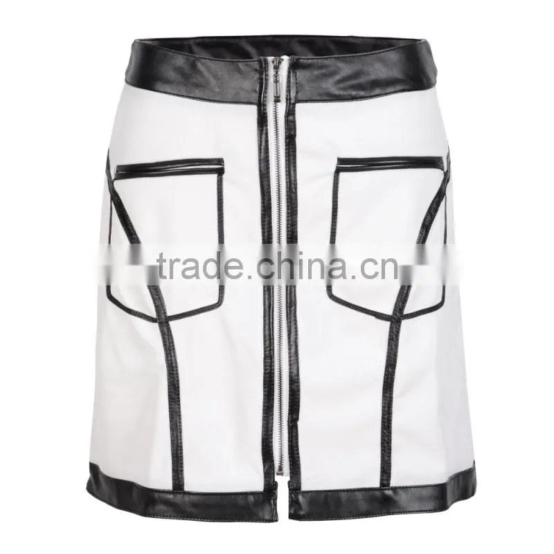 2017 Elegant fashion oem high waist fomal women latest lady a line skirt