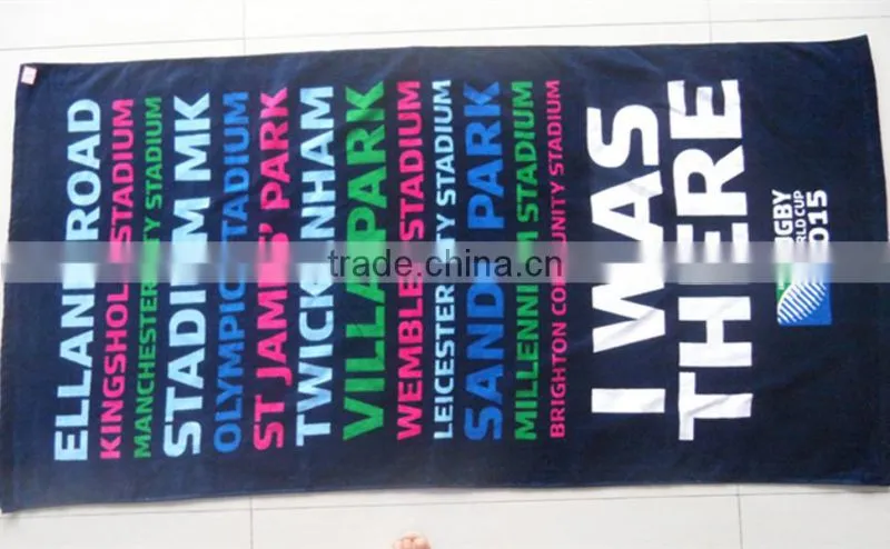China supplier wholesale cotton custom printed beach towel