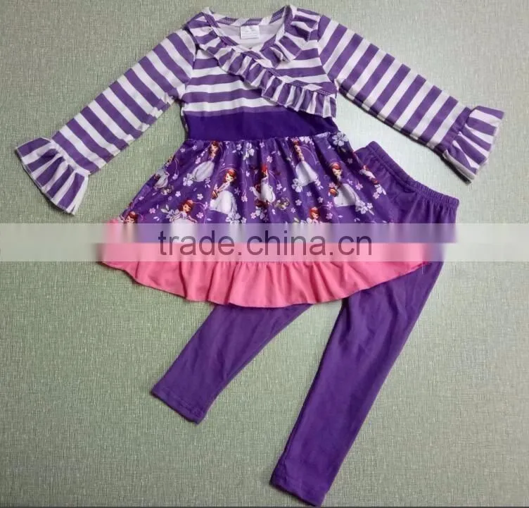 2017 New arrival cute Halloween party clothing for girls design Kids toddler girl clothing sets