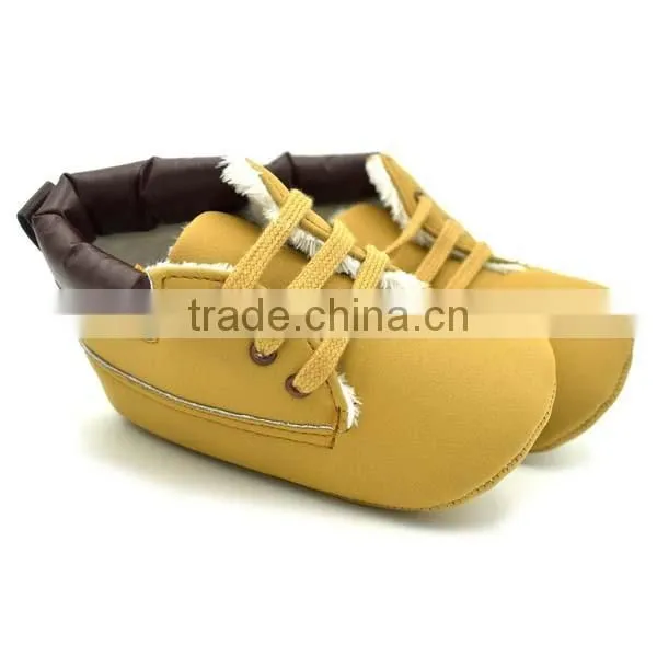 autumn&winter khaki warm baby shoes 0-18month