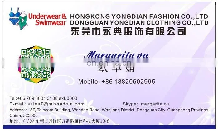 Women underwear latest fashion sexy bra & string factory price (Miss Adola)