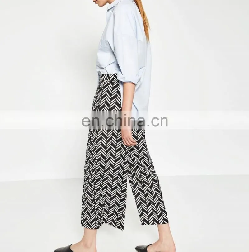 New design casual ruffle pants 2016