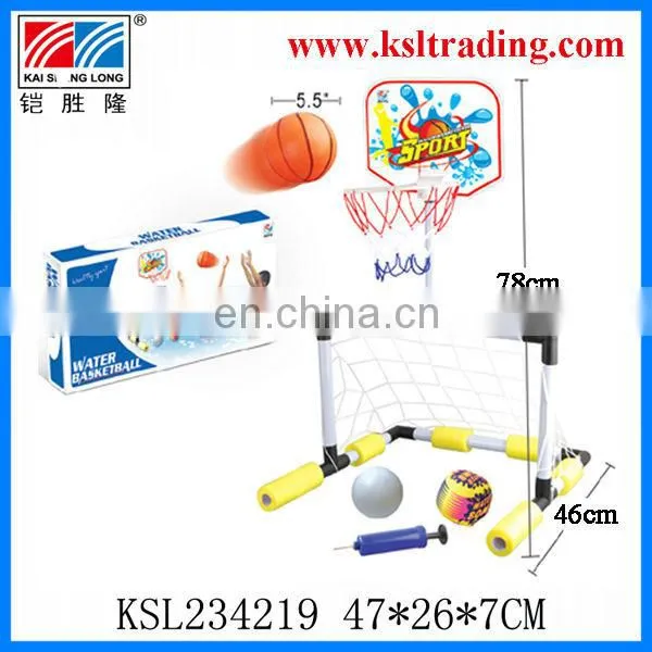 2 in 1 summer toy plastic water basketball/plastic toy water football series