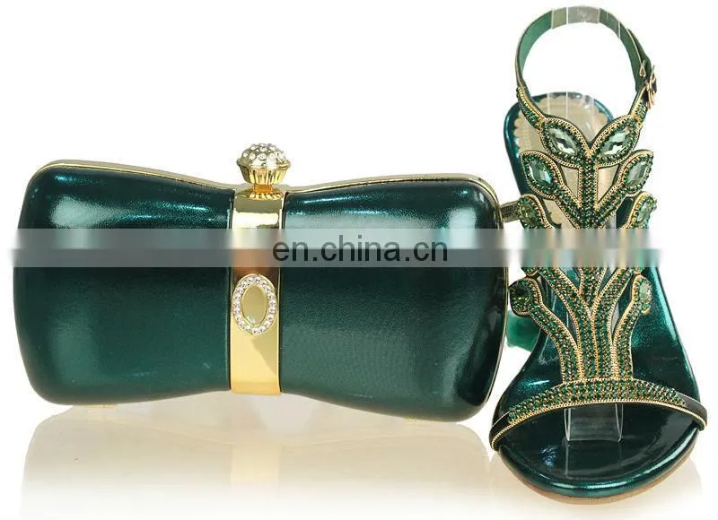 nigeria green dance shoes low heel