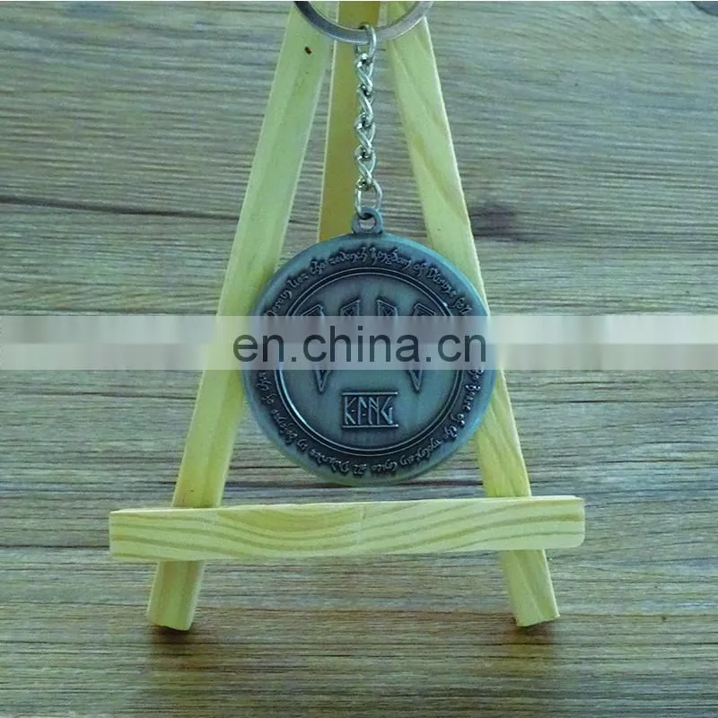 Hot sale Newest fashion custom portrait metal keychain key ring