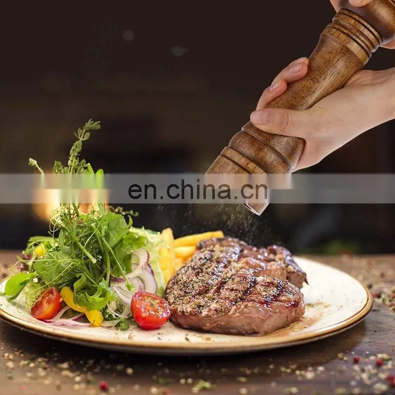 Hot Sale Spice Grinding Machine Wooden Pepper Mill Grinder