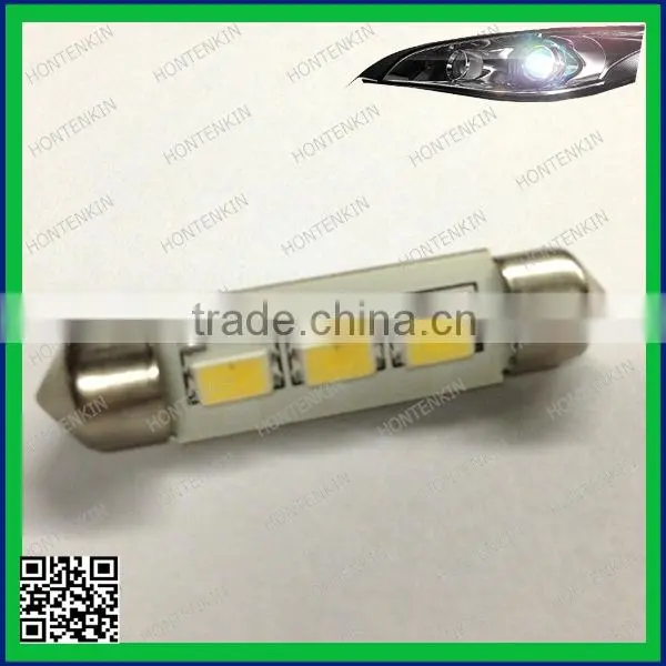 hot sale 12V~24V 36MM / 39MM / 41MM festoon 5730 3SMD 3Led Canbus led Auto led tail light Bulbs