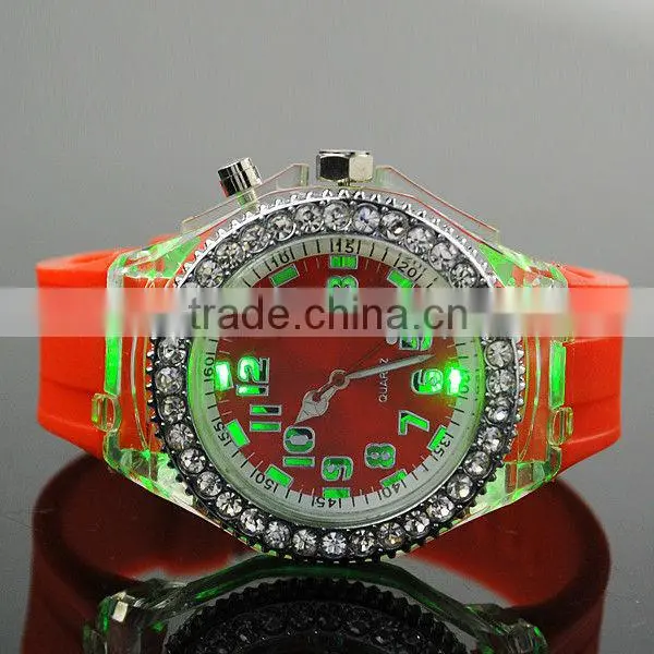 silicon watch 2013 beautiful led watch gift and premium