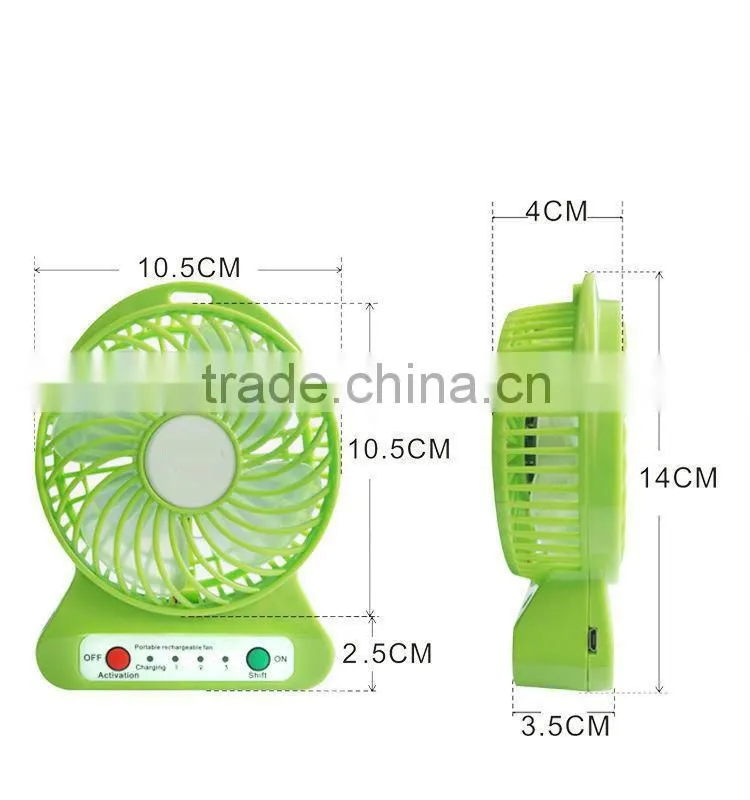 Best Gift For Friend Micro USB Rechargeable Fan with Battery
