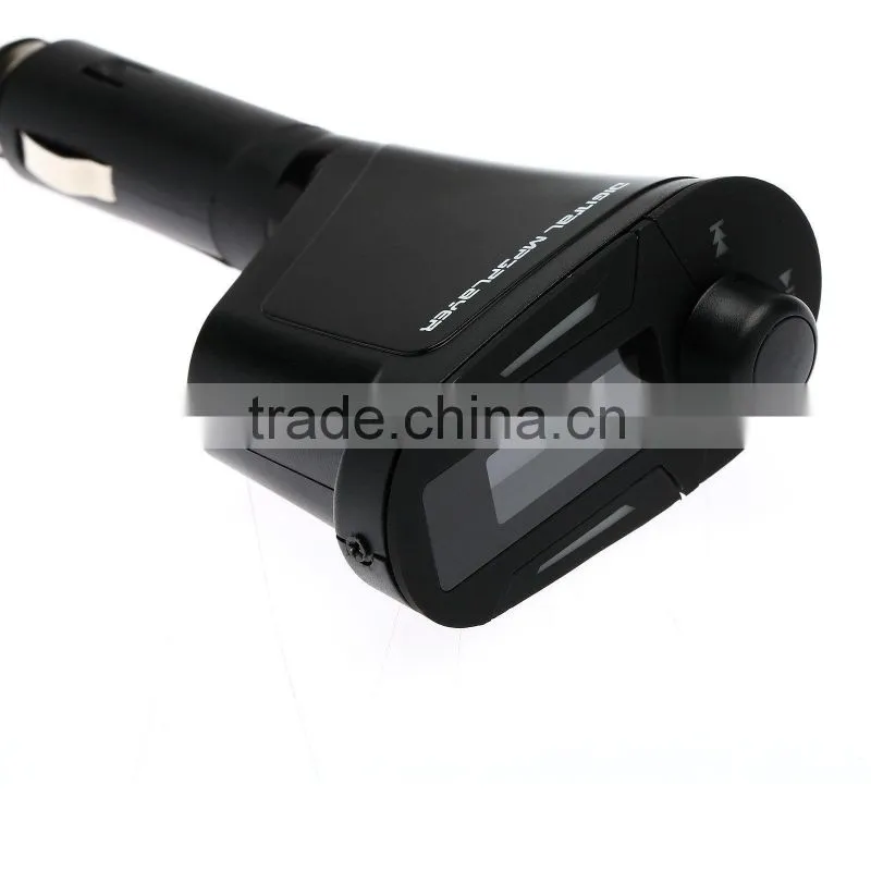 Wireless Car Kit MP3 Player FM Transmitter Modulator USB MMC LCD Remote Green ,car kit bluetooth mp3 player with fm transmitter