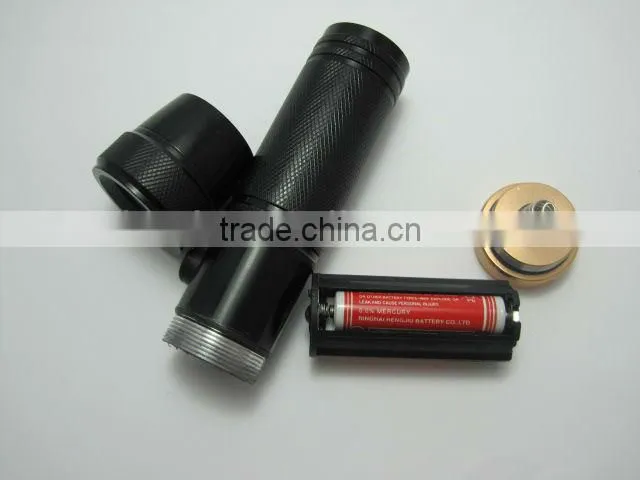 Aluminum 9 led new design mini torch light