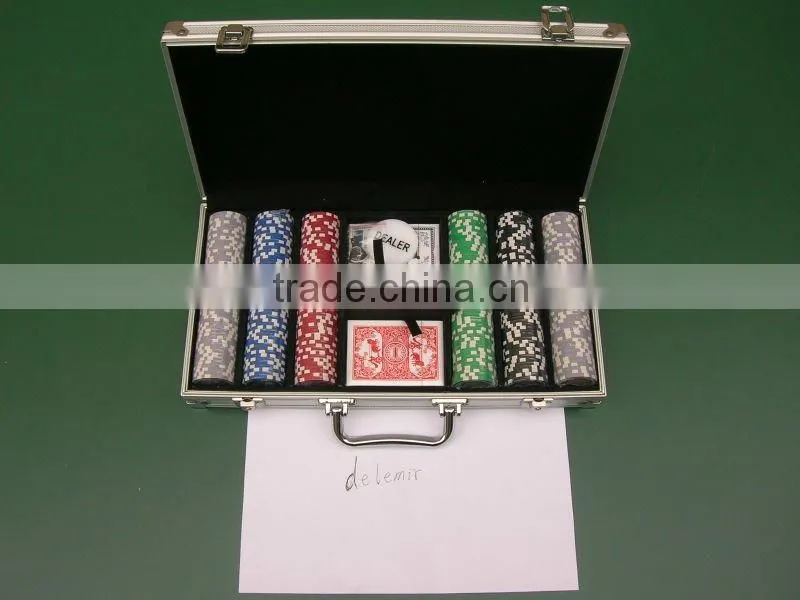 300pcs Casino Style 11.5Gram Poker Chip Set/Casino poker chips set