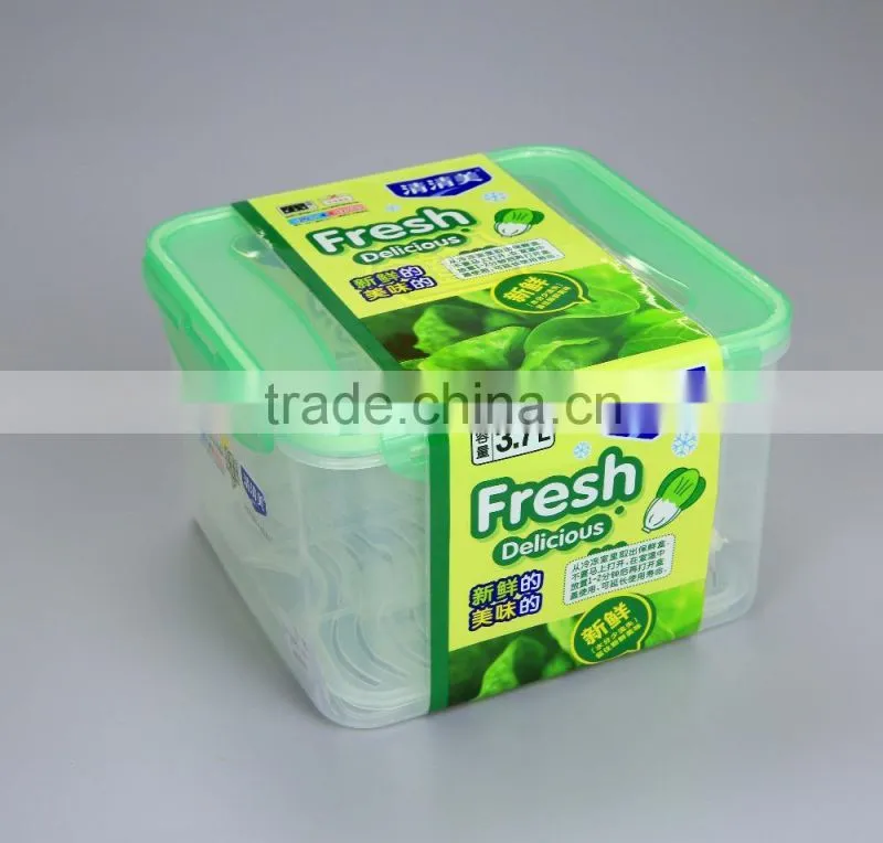 Hot Selling airtight Square Plastic Microwave Lunch Box with lock