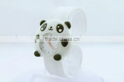 cute panda silicone slap watch for kids