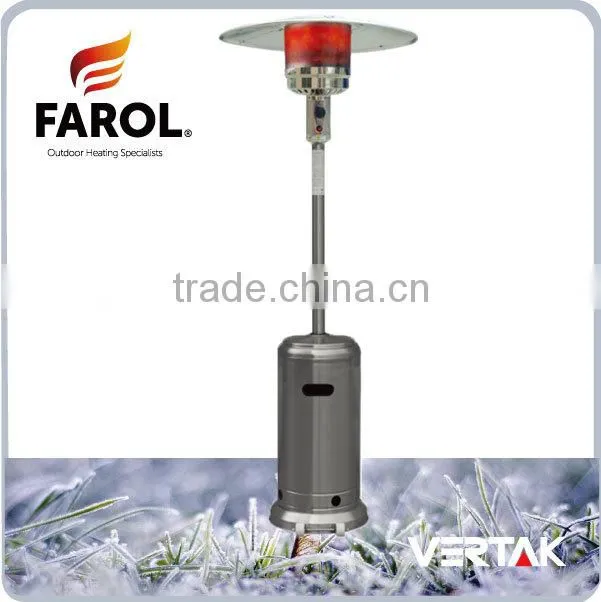 Finish radiator gas patio heater