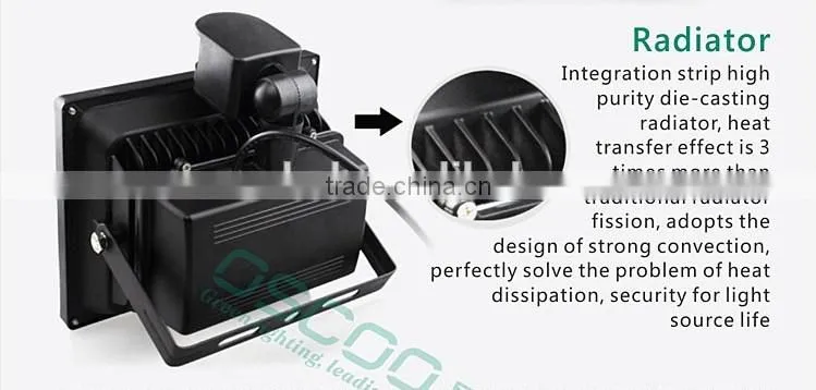Outdoor IP65 IR/RF RGB PIR Motion Sensor Security LED Floodlight 10W