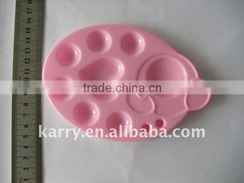7 colors plastic palette,PET palette,artist palette