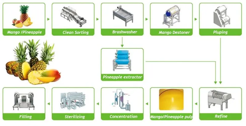 Industrial Complete Fruit Juice Making Processing Line Juice Extractor Machine Vegetable and Fruit Juicer Orange