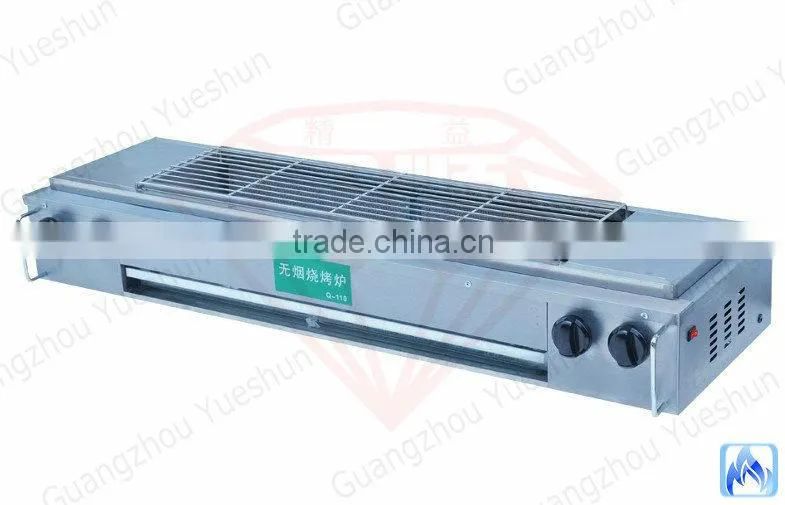 High quality commercial kitchen gas barbecue grill BBQ machine